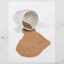 Spilled chocolate milk full color flyer