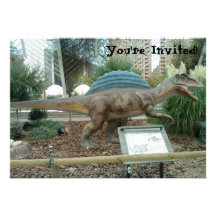 Spinosaurus Dinosaur Invitation