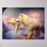 Spirit Of The White Wolf Art Poster/Print