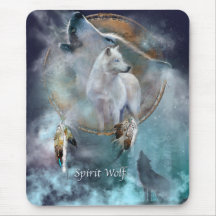 Spirit Wolf Mouse Pads