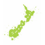 Splatter Green NZ Sweet As Dark T-Shirt 1