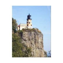Split Rock Light House 1 Stretched Canvas Prints