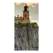Split Rock Lighthouse Close-up Personalized Photo Card