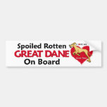Spoiled Rotten Fawn Dane UC Bumper Stickers