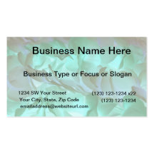Spooky grey and green petals business card templates