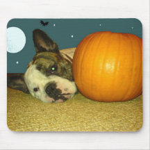 Spooky Halloween puppy Mousepad
