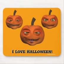 Spooky Scene I Love Halloween Mousepad