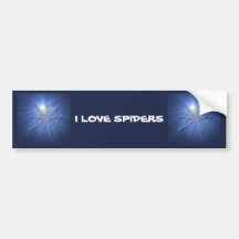 Spooky Shiny Spiderweb Bumper Stickers