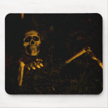 Spooky skeleton mousepad