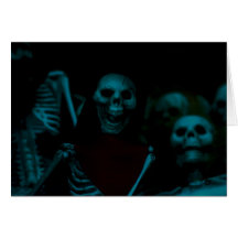 Spooky Skulls Greeting Card