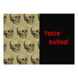 Spooky Skulls Halloween Custom Invitations