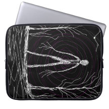 spooky woods whimsical astral magical mystical pag laptop sleeve