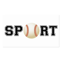 Sport (Baseball) Business Card Templates