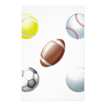 Sports balls stationery