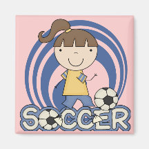 Sports Girl - Soccer T-shirts and Gifts Refrigerator Magnet