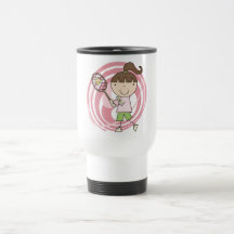 Sports Girl Tennis Tshirts and Gifts Mug