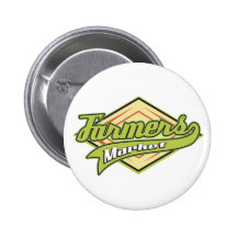 Sporty Farmers Market Pinback Buttons
