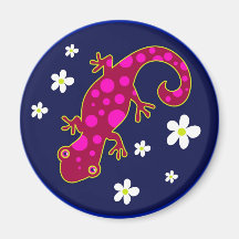 Spotty Lizard Refrigerator Magnet