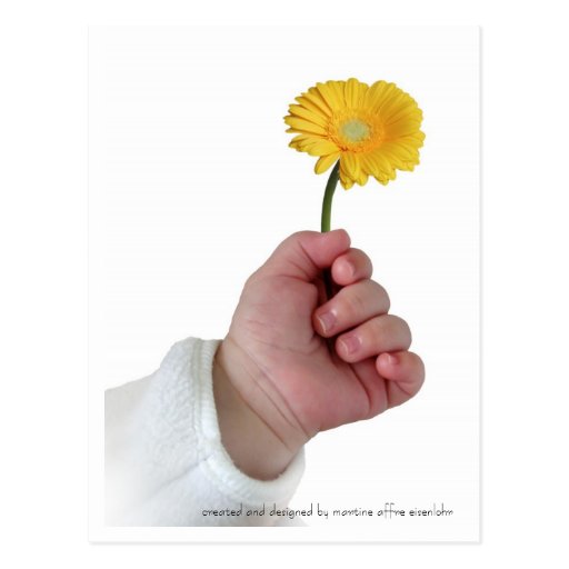 Spring baby postcard