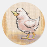 Spring Birds - cute fun colourful painting art Stickers