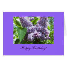 Spring Birthday Flower Photo Template Card