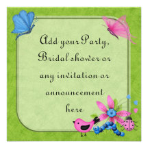 Spring Birthday Party or Multi purpose Invitation