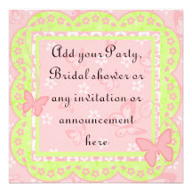 Spring Birthday Party or Multi purpose Invitation