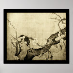 SPRING ,brown sepia black white Posters
