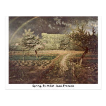 Spring, By Millet (Ii) Jean-Francois Post Card