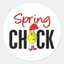 Spring Chick Sticker