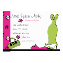 Spring Fling Fashion Business Card