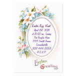 Spring Flowers Easter Egg Hunt Invitation Business Card Templates