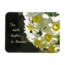 Spring Flowers Laughing Earth Rectangular Magnet
