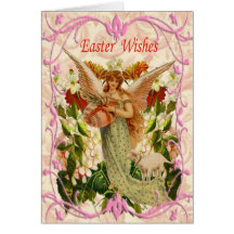 Spring Garden Angel Easter Card