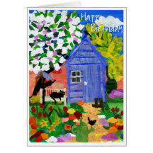 'Spring Garden' Birthday Card