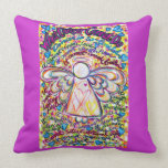 Spring Hearts Cancer Angel Decorative Throw Pillow