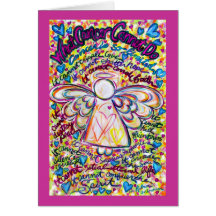 Spring Hearts Cancer Cannot Do Angel Greeting Card