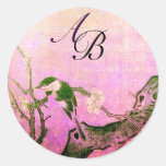 SPRING MONOGRAM STICKERS
