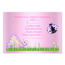 SPRING RSVP PINK CUSTOM ANNOUNCEMENT