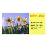 Spring sales hand-out custom photo card