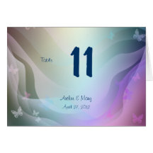 Spring Table Number Card