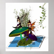 Spring To Life - Gothic Fairy's Sprining Out Posters