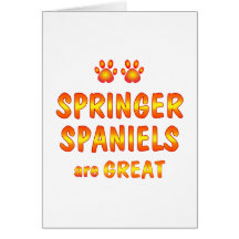 Springer Spaniels are Great Cards