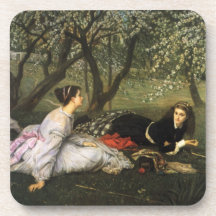 Springtime in the Apple Orchard Beverage Coaster