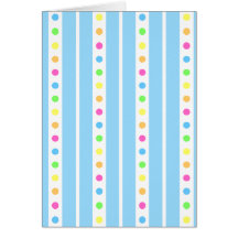 Sprinkle Stripe Blue Card