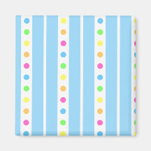 Sprinkle Stripe Blue Magnet