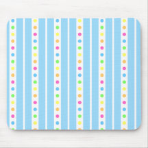 Sprinkle Stripe Blue Mousepad