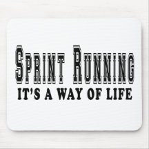 Sprint Running It's way of life Mouse Pad