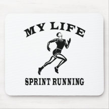 Sprint Running My Life Mouse Pads