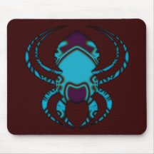 Spyder Bleu Tattoo Mouse Pads